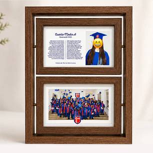 Cuadro de Graduación Doble 28x20 cms.
