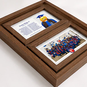 Cuadro de Graduación Doble 28x20 cms.