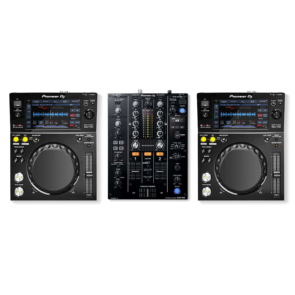 Pioneer DJ XDJ 700 + Pioneer DJM 450 Cabina Completa 3