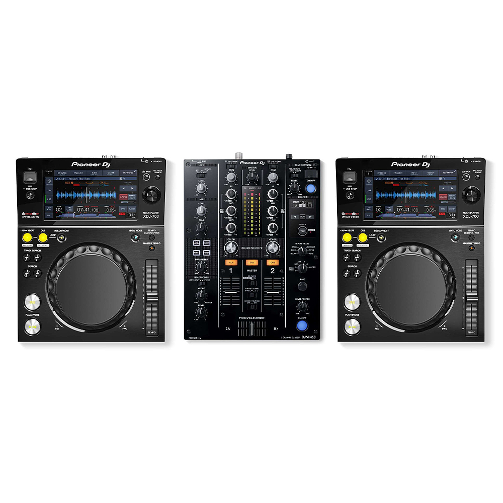 Pioneer XDJ 700 + Pioneer DJM 450 Cabina Completa 3