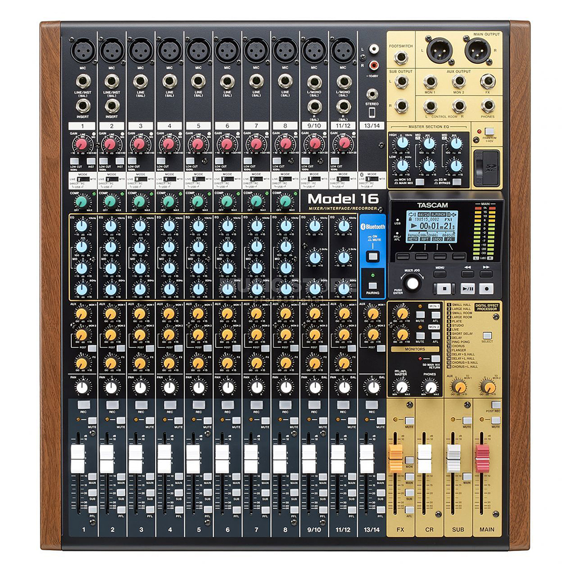 Tascam Model 16 Consola Mezcladora Multicanal Para Grabación 2