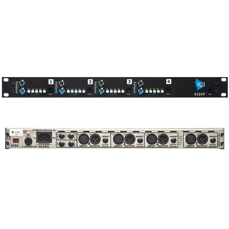 API 3124V Preamplificador De 4 Canales 2
