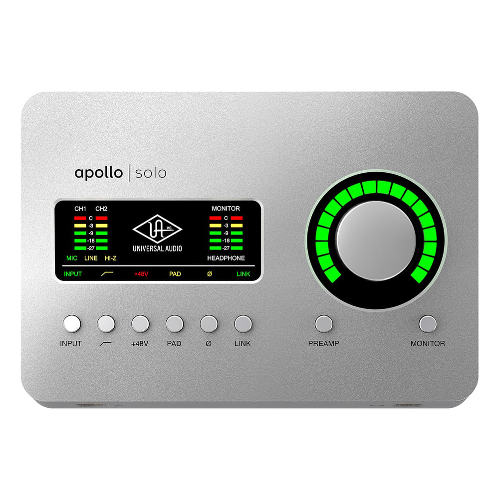 Universal Audio Apollo Solo Heritage Thunderbolt 3 Interfaz de Audio 2