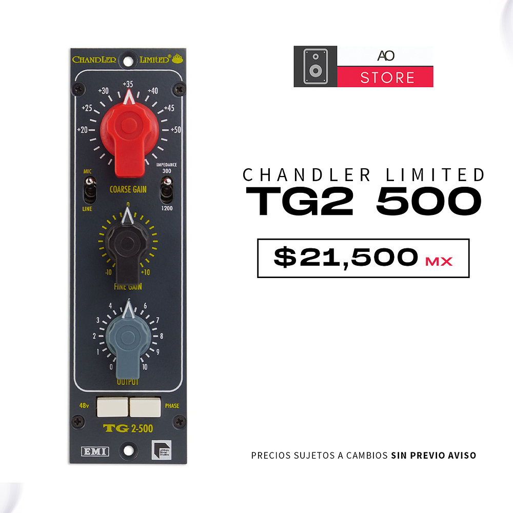CHANDLER LIMITED TG 2 500 Preamplificador 1