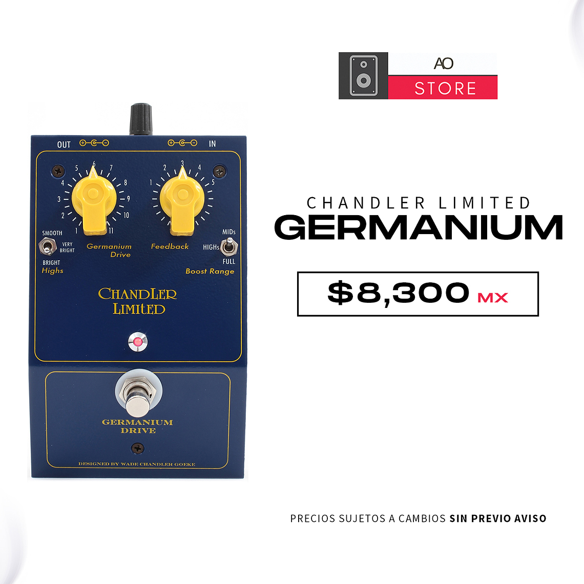 CHANDLER LIMITED GERMANIUM Pedal 1