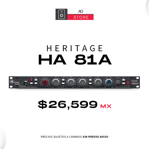 HERITAGE HA 81A Preamplificador / Ecualizador