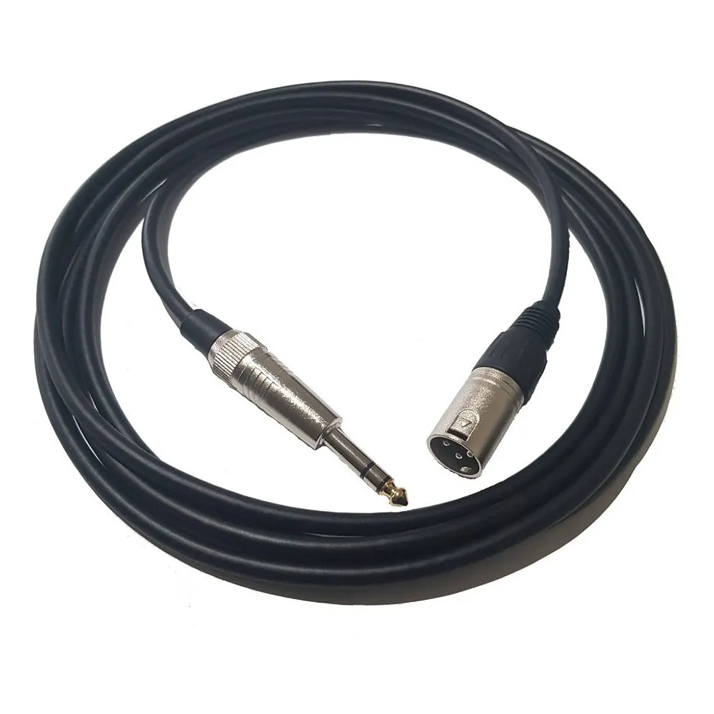 Cable XLR Macho a Plug Macho 6.3mm 1/4 (Para Monitor a Interface de Audio) 3 Metros 2
