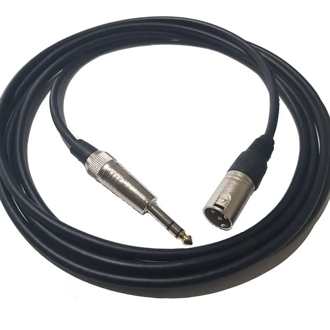 Cable XLR Macho a Plug Macho 6.3mm 1/4 (Para Monitor a Interface de Audio) 3 Metros 2