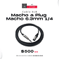Cable XLR Macho a Plug Macho 6.3mm 1/4 (Para Monitor a Interface de Audio) 3 Metros - Miniatura 1