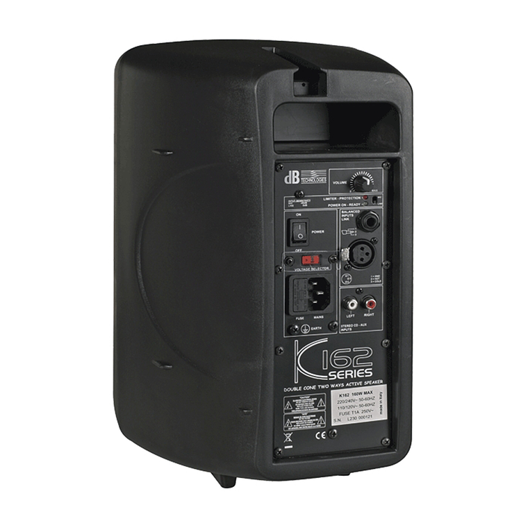 dB Technologies Minibox K 162 Bocina Activa + K WB11 Base de Pared, Sistema Restaurante 3