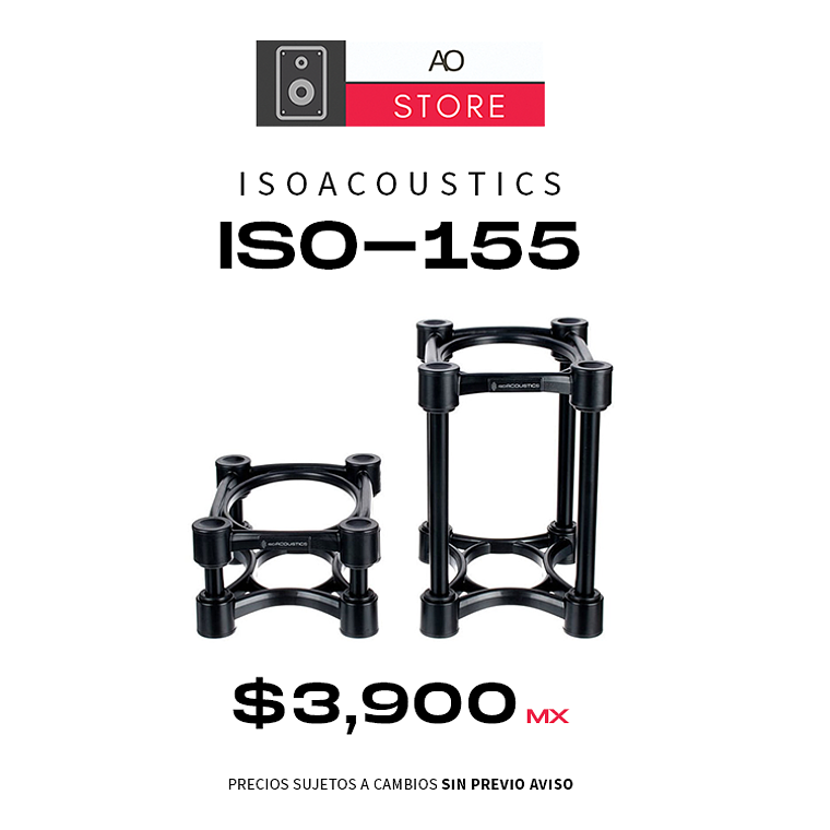 IsoAcoustics Iso 155 Bases Para Monitores De Estudio (2 Piezas) 1
