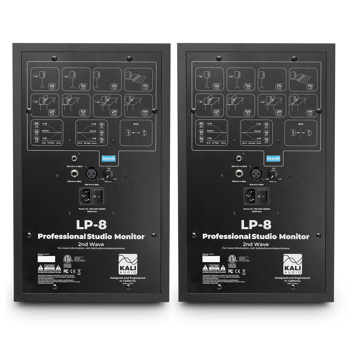 Kali Audio LP 8 Second Wave V2 Monitores De Estudio (2 Piezas) 4