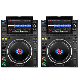 Pioneer DJ CDJ 3000 (2 Piezas) + Pioneer DJ DJM V10 Cabina Completa 