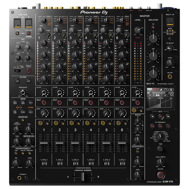 Pioneer DJ CDJ 3000 (2 Piezas) + Pioneer DJ DJM V10 Cabina Completa  3