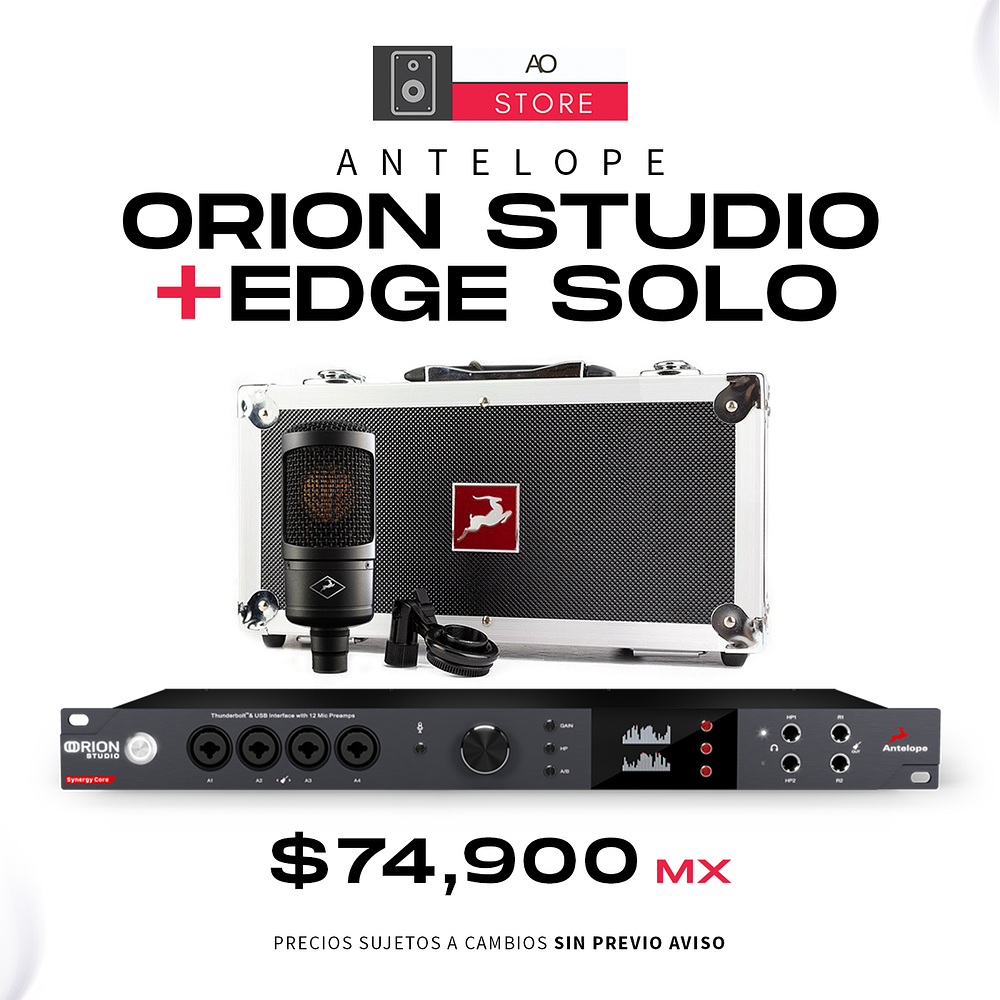Antelope Orion Studio Synergy Core + Edge Solo Interfaz de Audio y Micrófono 1