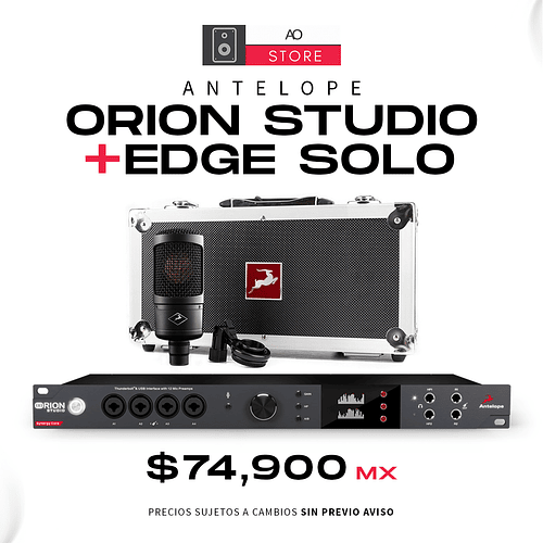 Antelope Orion Studio Synergy Core + Edge Solo Interfaz de Audio y Micrófono