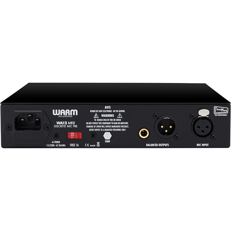 Warm Audio WA 12 MKII Black Edition Preamplificador 4