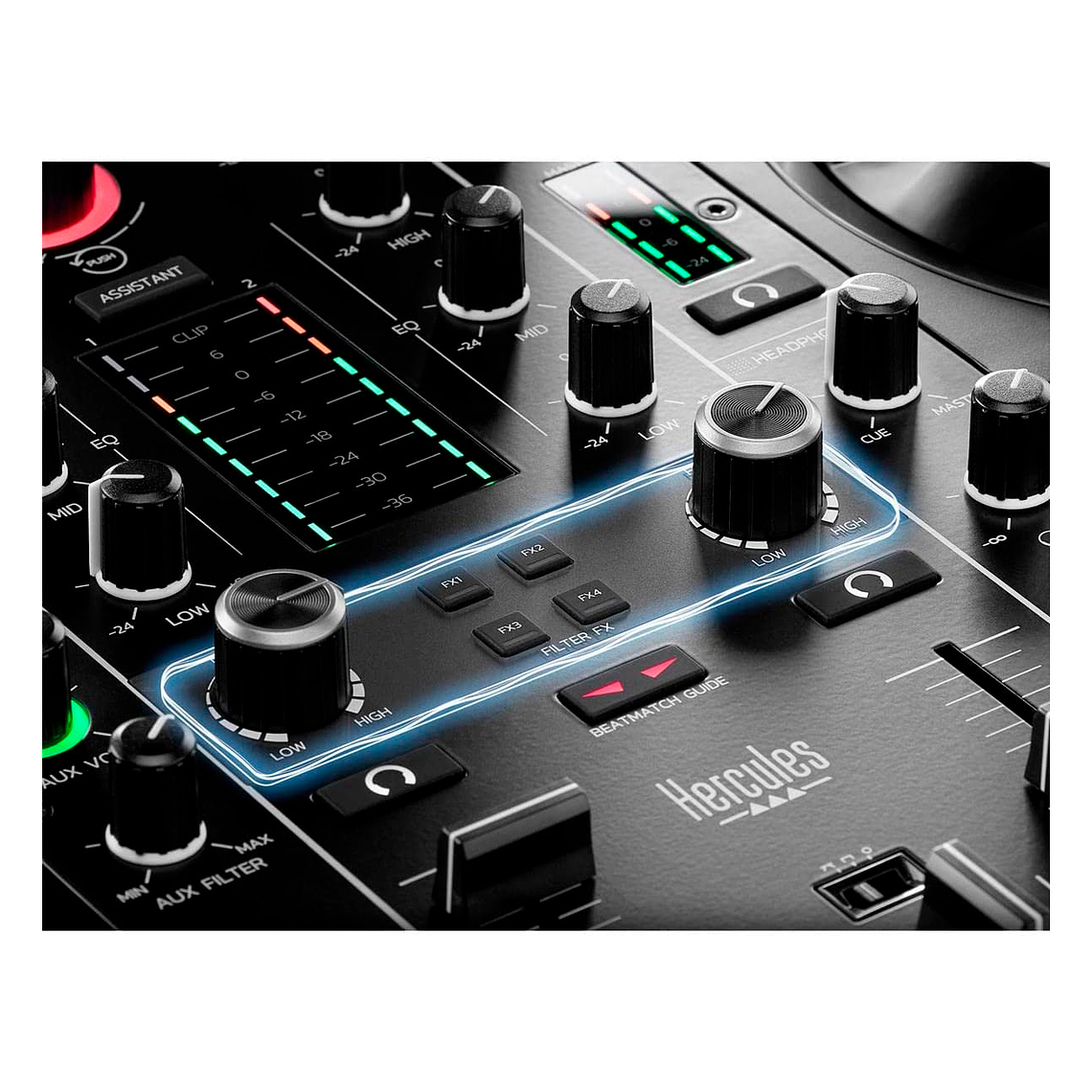 Hercules DJ DJControl Inpulse 500 Controlador para DJ de 2 Canales 5