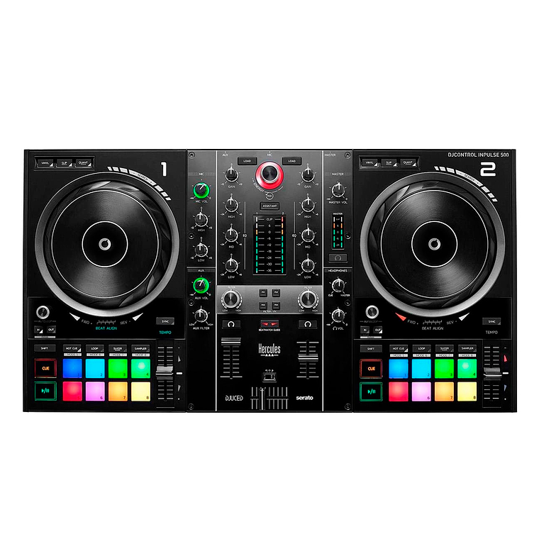 Hercules DJ DJControl Inpulse 500 Controlador para DJ de 2 Canales 2
