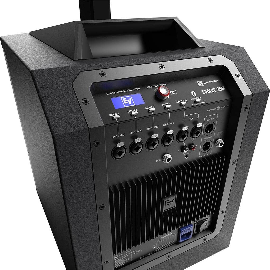EV Electro Voice Evolve 30M Black Sistema de Audio en Torre 4