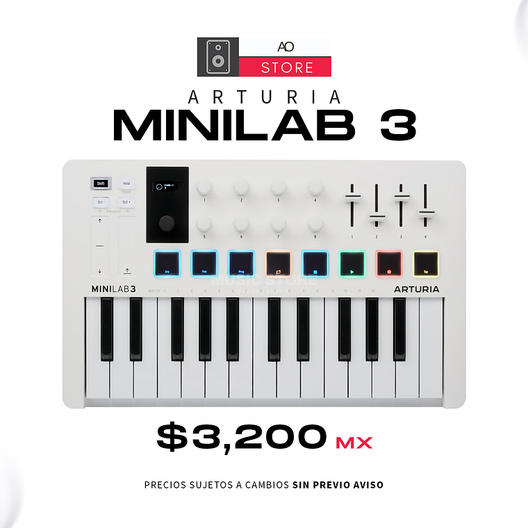 Arturia Minilab 3 Edición Blanco Teclado Midi 1