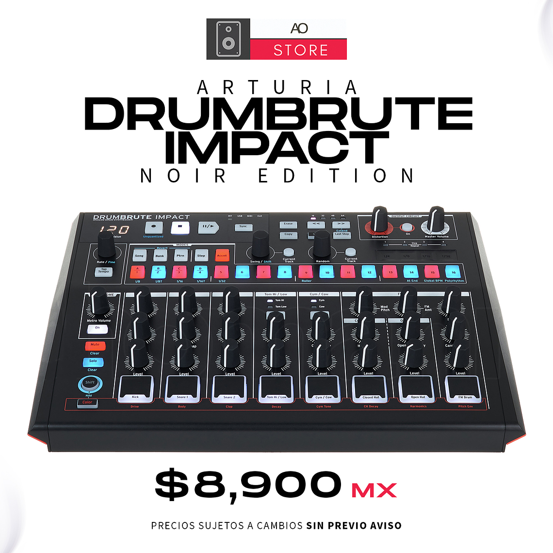 ARTURIA DRUMBRUTE IMPACT Noir Edition Sequenciador 1