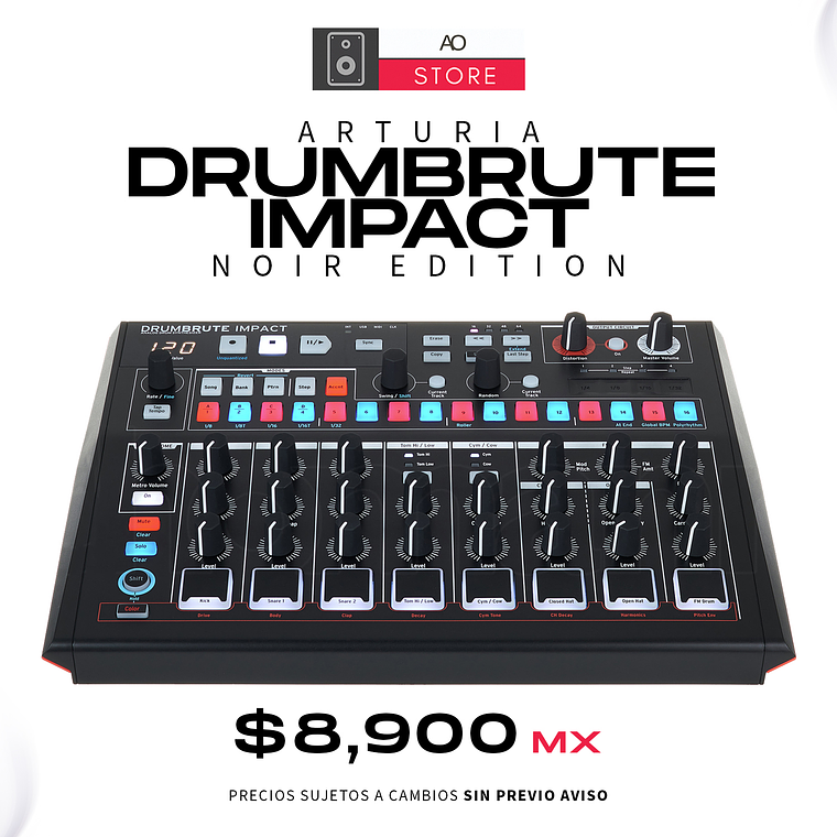 ARTURIA DRUMBRUTE IMPACT Noir Edition Sequenciador 1