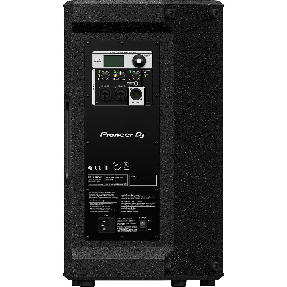 Pioneer XPRS102 Bocina Activa (2 Piezas) + Pioneer XPRS1152S Subwoofer Activo (2 Piezas) + Poste Sub A Top (2 piezas) Sistema de Audio 3