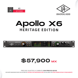 Universal Audio Apollo X6 Heritage Edition Interfaz de Audio