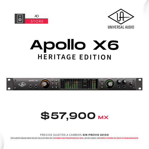 Universal Audio Apollo X6 Heritage Edition Interfaz de Audio