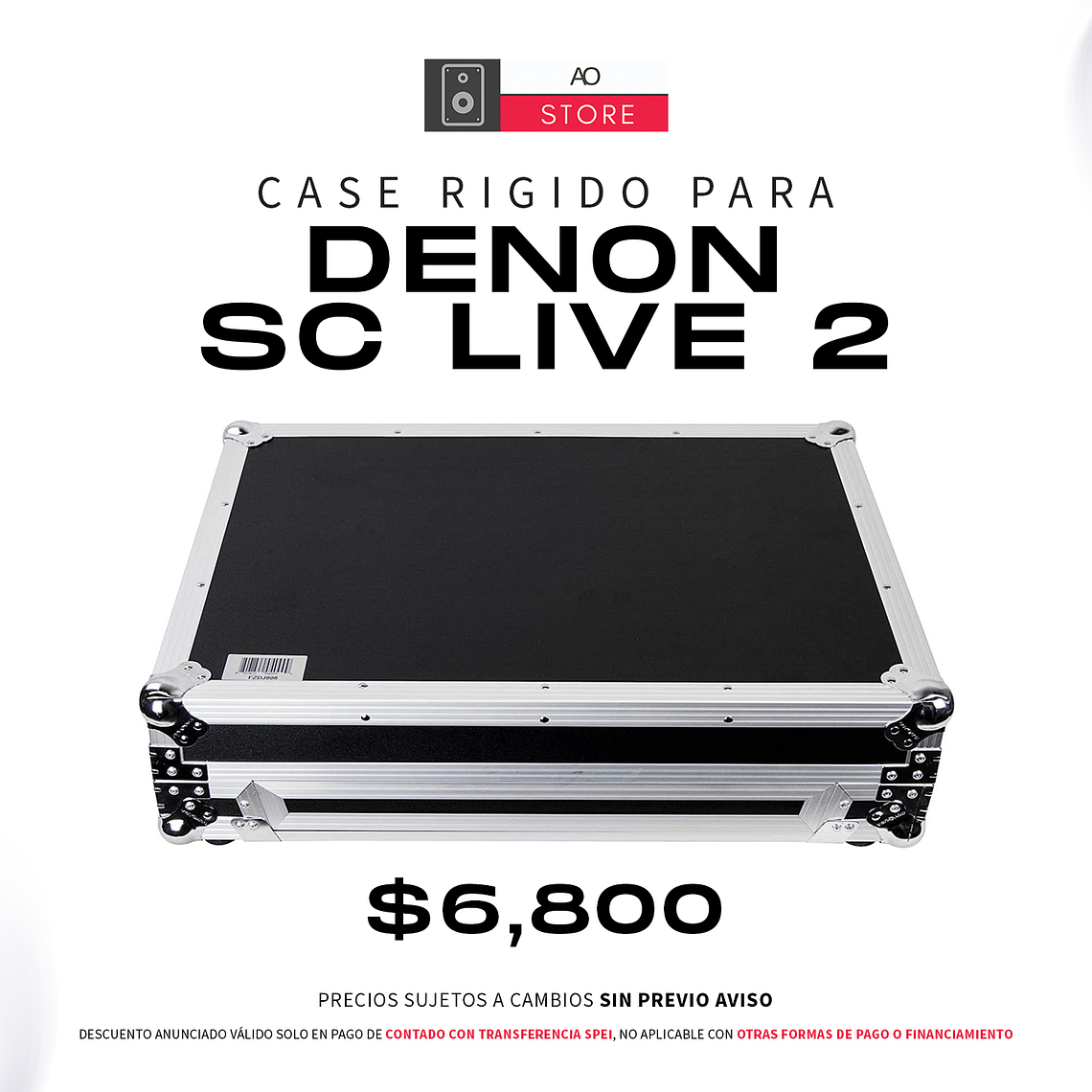 Case para Denon SC LIVE 2 de Transporte Rígido 1