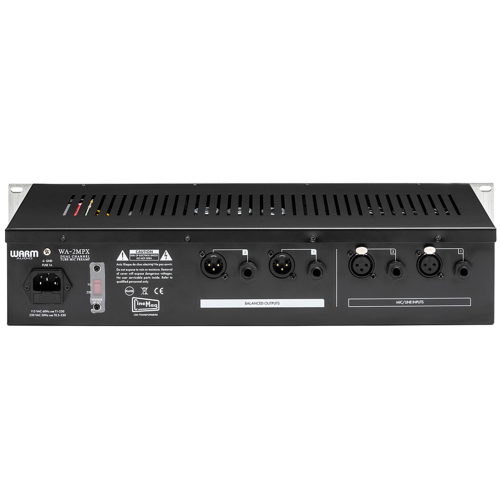 Warm Audio WA 2MPX Preamplificador de tubo de canal dual 4