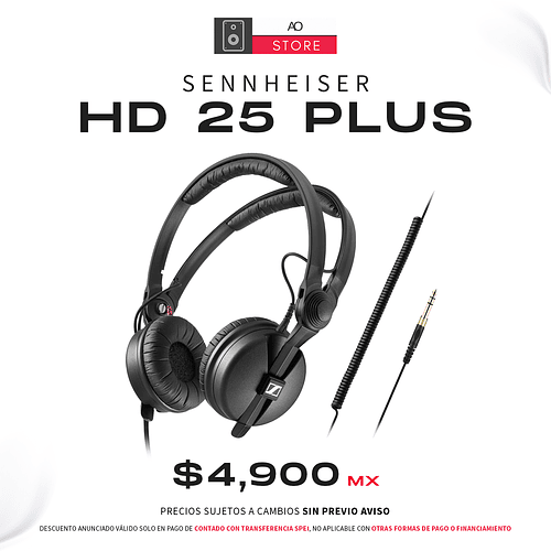 Sennheiser HD 25 Plus Audífonos