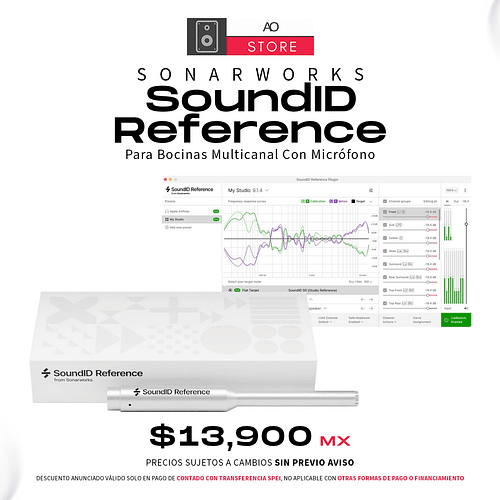 Sonarworks SOUNDID Reference Para Bocinas Multicanal con Micrófono