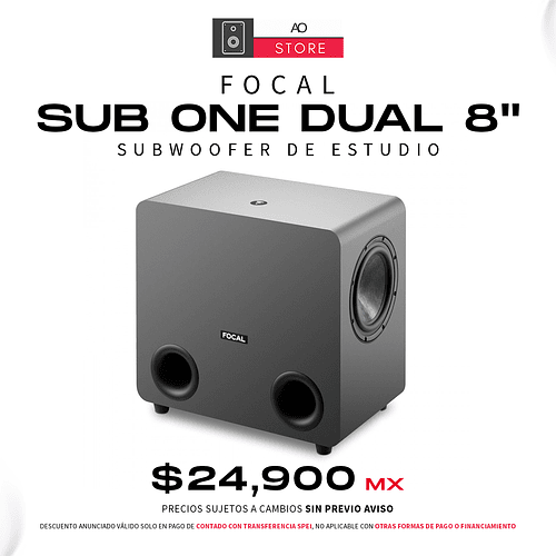 Focal Sub One Dual 8 Pulg Subwoofer De Estudio