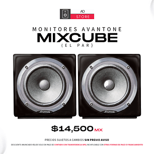 Avantone Mixcube Monitores De Estudio Activos (2 Piezas)