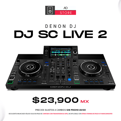 Denon DJ SC Live 2 Reproductor Multimedia Controlador Para Dj