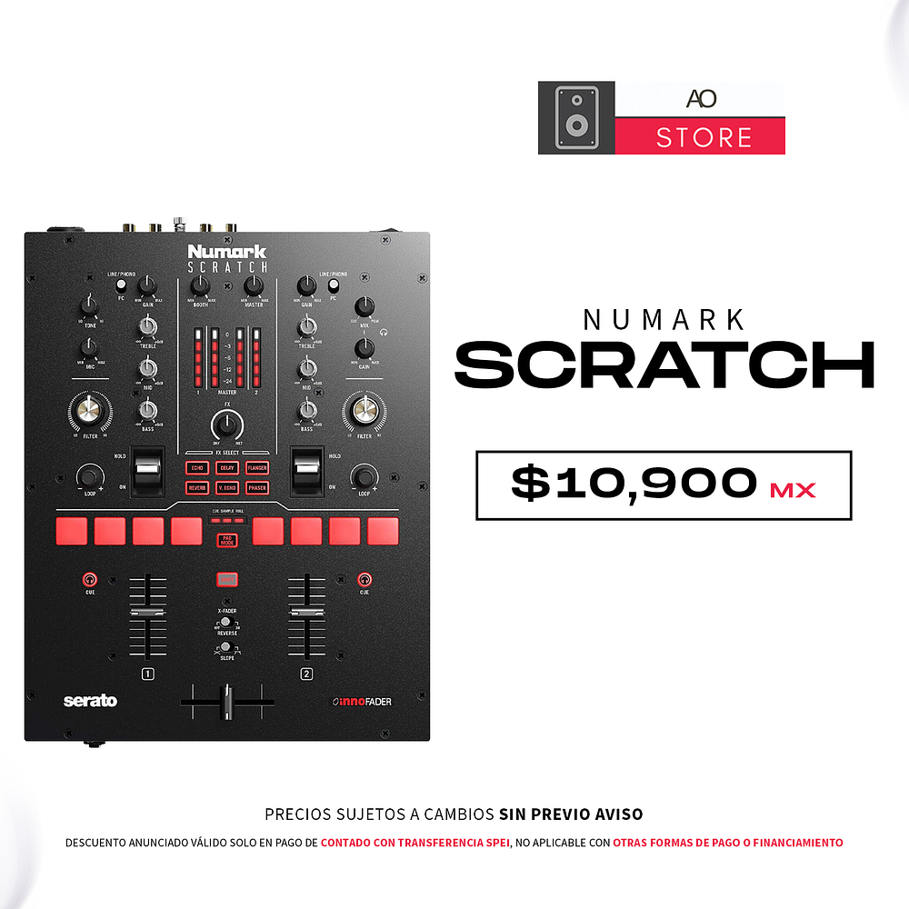 Numark Scratch: Mezcladora De Dos Canales Para Serato Dj Pro 1