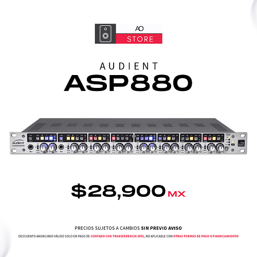 Audient ASP880 Preamplificador De 8 Canales