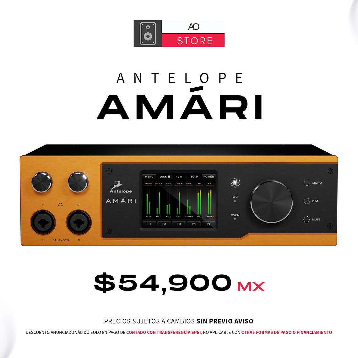 Antelope Amári Convertidor Grado Mastering De 2 Canales 1