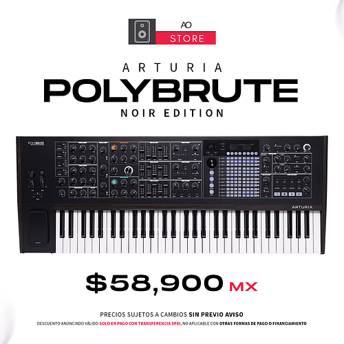 Arturia PolyBrute Noir Edition Sintetizador