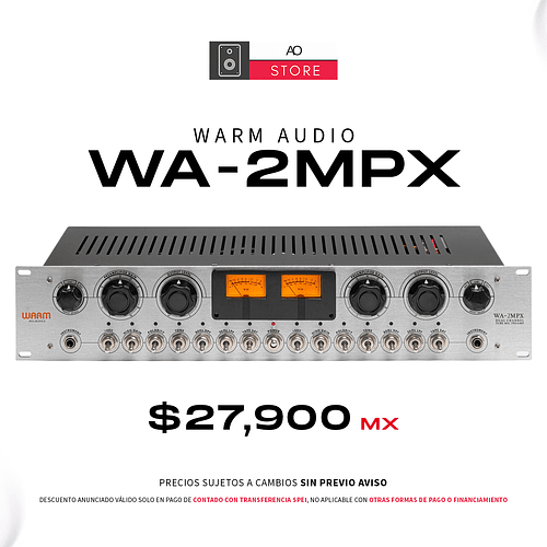 Warm Audio WA 2MPX Preamplificador de tubo de canal dual