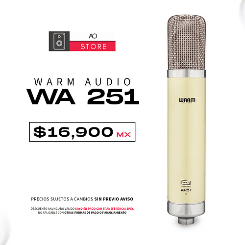 Warm Audio WA 251 Micrófono Condensador