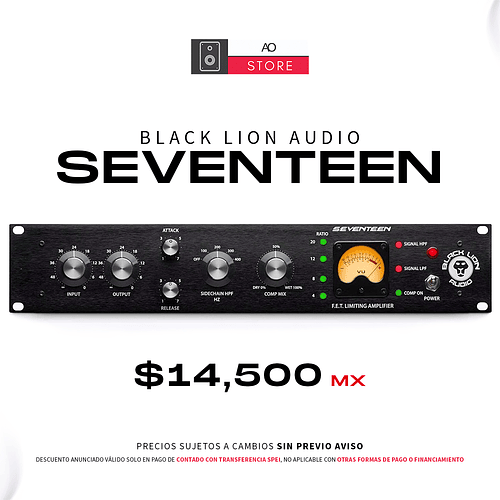 Black Audio Lion Seventeen Compresor