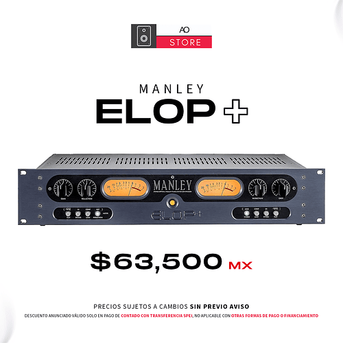Manley Elop + Compresor / Limitador De Tubo De Dos Canales