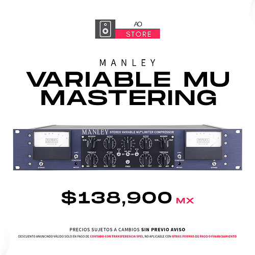 Manley Variable MU Mastering Compresor Limitador