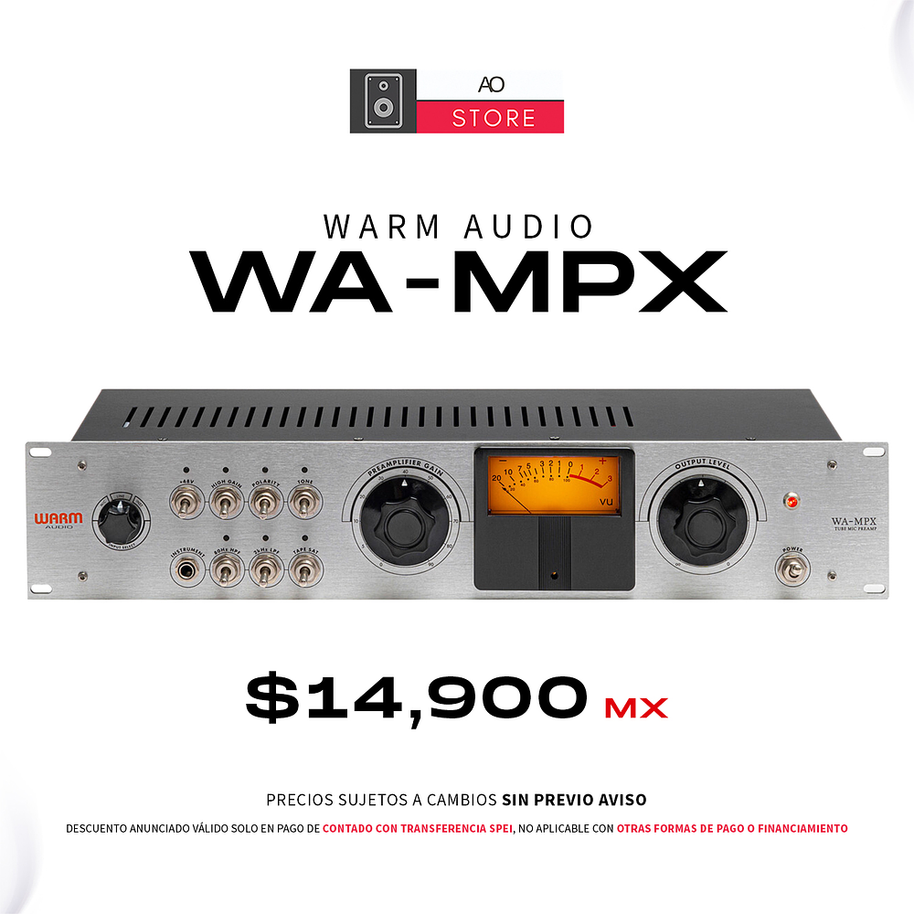 Warm Audio WA MPX Preamplificador de tubo de un canal 1