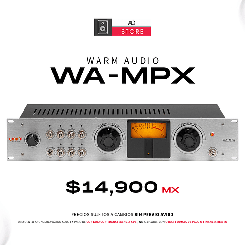 Warm Audio WA MPX Preamplificador de tubo de un canal