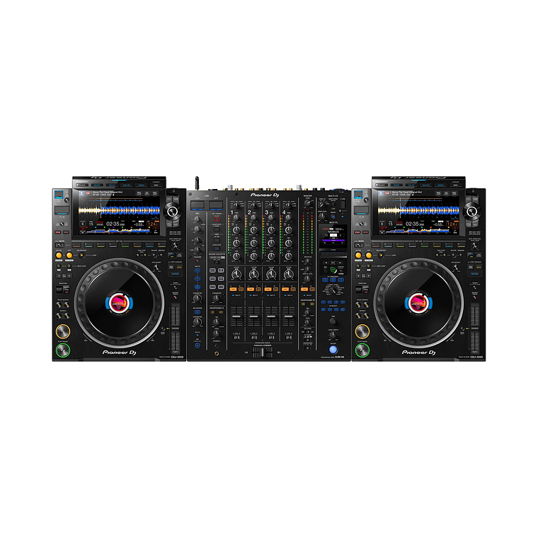 Pioneer DJ CDJ 3000 (2 Piezas) + Pioneer DJ DJM A9 Cabina Completa 2