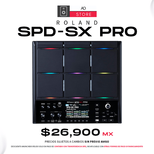 Roland SPD-SX PRO Caja De Ritmos, Sampler, Secuenciador